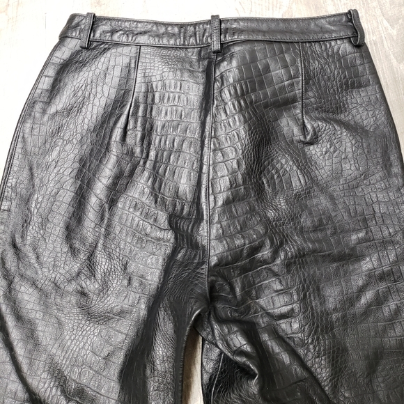 💰SOLD💰💥Harley-Davidson Crocodile🐊Leather Pants👖Sz 6 - Picture 5 of 16